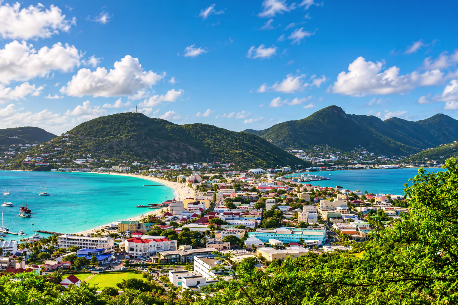Paysage à Saint-Martin